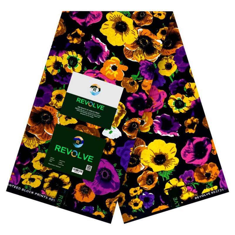 Ankara Wax With Multiple Flower Colours