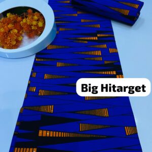 Blue Big Hitarget Pure Ankara Cotton Fabrics