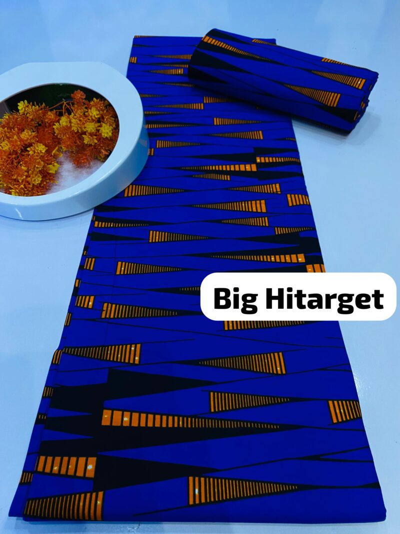 Blue Big Hitarget Pure Ankara Cotton Fabrics