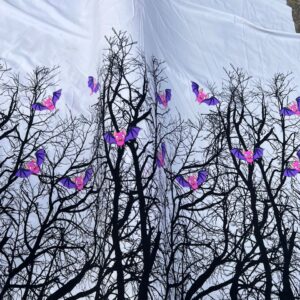Flowerd Multi- Colors Vintage Fabrics