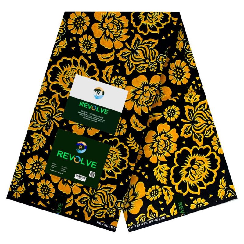 Revolve Yellow Ankara Design With a Touch Of Black