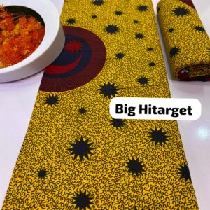 Yellow Black Big Hitarget Ankara Fabrics