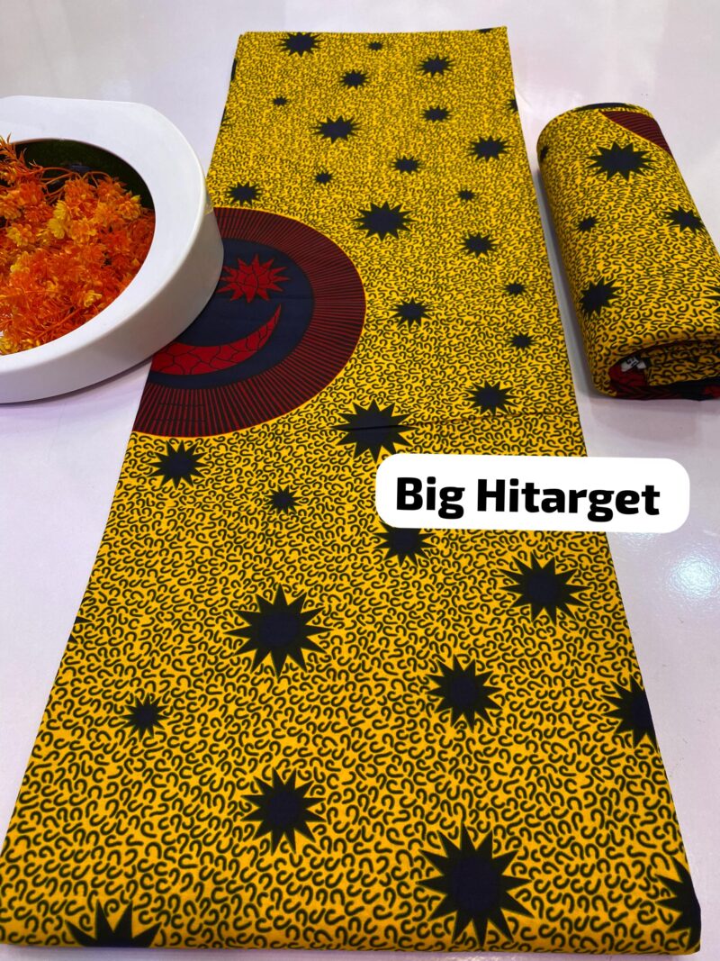 Yellow Black Big Hitarget Ankara Fabrics