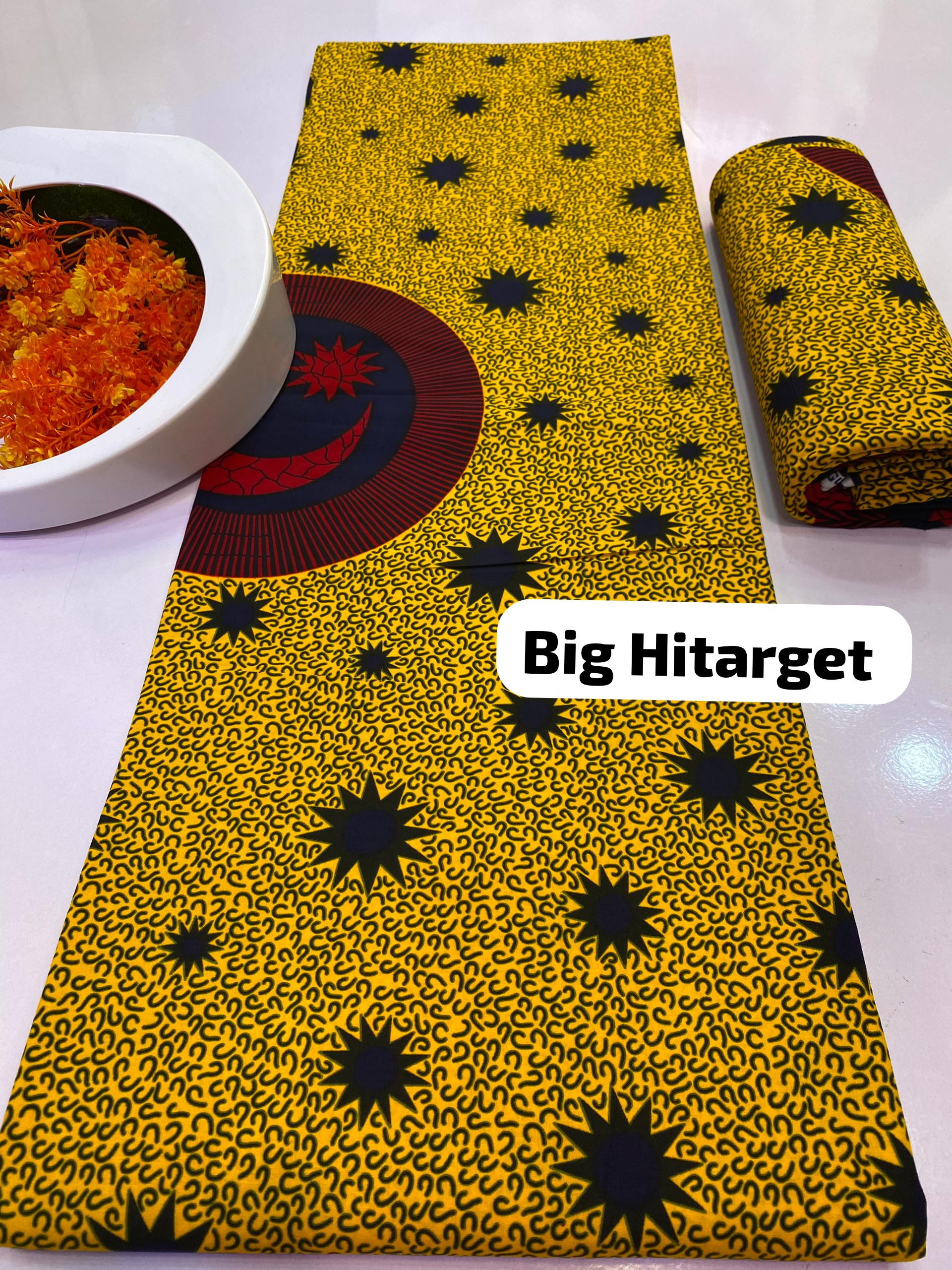 Yellow Black Big Hitarget Ankara Fabrics