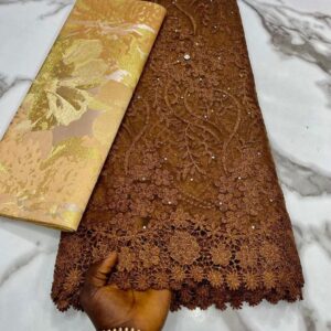 Premium Brown Cord Lace & Brocade Collection